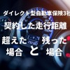 自動車保険、契約した走行距離を「超えた場合」と「残った場合」---ダイレクト型