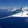 エアバスの水素燃料（ゼロエミッション）研究、「ZEROe」コンセプト機のひとつ（イメージ）。