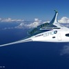 エアバスの水素燃料（ゼロエミッション）研究、「ZEROe」コンセプト機のひとつ（イメージ）。