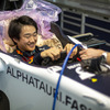 角田裕毅がF1アルファタウリのファクトリーでシート合わせを行なった。