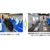 8月3日にN700Sで行なわれた、車椅子スペース6席を設ける実証実験の様子。