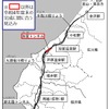 「北陸新幹線の工程・事業費管理に関する検証委員会」が公表した工事逼迫箇所。加賀トンネルと敦賀駅部が問題となっている。