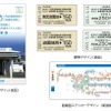 「ありがとう」「よろしく」と書かれた改称記念乗車券セット。