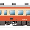 キハ22形などの「国鉄一般気動車標準色」に塗り替えられるキハ40形のイメージ。一段窓の側面だけを見れば、かなりキハ22形に近い印象に映る。