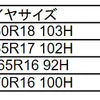 オープンカントリー A/T EXサイズ一覧