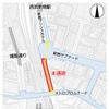 計画されている地下通路の位置。