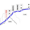 北陸新幹線「越前たけふ」駅（仮称・南越駅）の工事位置。