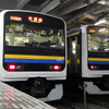 JR東日本時代の209系2100番台。総武本線千葉駅。