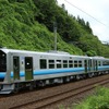 初めて運転体験に使われる東北地区のGV-E400系。体験で使われる車両は1両のみ（8月9日）