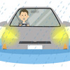 豪雨による自動車の水没イメージ