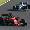 2019年F1日本グランプリ、2位のベッテル（フェラーリ）