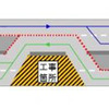 対面通行規制　模式図