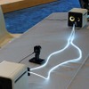 「GaN（窒素ガリウム）製次世代レーダー」光通信のデモ