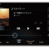 iPhon/iPod接続時の表示例（三菱電機・ダイヤトーンサウンドナビ）。