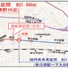 天神大牟田線の高架化区間。福岡市博多区から福岡県大野城市にかけての約5kmが2022年8月に高架化される予定。