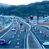 切替区間の工事中写真