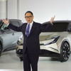 BEV戦略を発表するトヨタ自動車 豊田章男社長