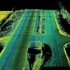 ハンズフリーの部分自動運転が可能なキャデラックのスーパー・クルーズのライダー（LiDAR）画像のイメージ