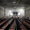 相鉄新横浜線羽沢横浜国大～新横浜間の羽沢トンネルにおける施工状況。