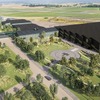 ケーニグセグのスウェーデン本社工場の拡張工事の完成イメージ