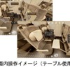 「北海道新幹線VR H5系」の映像例。車椅子対応座席や多目的室も見ることができる。ほかに車掌アナウンスや運転席からの前面展望などのコンテンツもある。