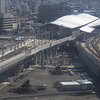 終点・長崎駅付近の高架橋。2022年1月。