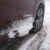 山形区間では雪の降りや気温が融雪剤の効く範囲にとどまっていたため、車体への着氷はそれほどでもなかった。