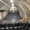 土砂が流入した渡島トンネル台場山工区の掘削面（札幌方）。3月22日8時頃。流入は小規模で掘削面は安定しているという。原因は調査中で、引き続き坑内の監視を継続するという。