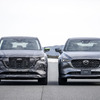 マツダ CX-60 プロトタイプ（左）とCX-5（右）