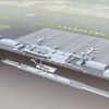高松空港地下の新幹線駅イメージ。