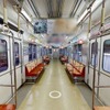 すでに廃車となった10系の車内。大阪メトロのクリエイトブランディングサイトで公開されており、乗務員室や車内の細部も見ることができる。