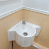 手洗い場も設置されているため清潔に使用できる。