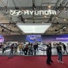 GIIAS 2022でのヒョンデブース。540平方メートルの巨大スクリーンが度肝を抜いた