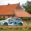 世界ラリー選手権（WRC）第9戦（ベルギー）でデモ走行した水素エンジン車「GRヤリス」
