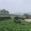 倒壊した磐越西線喜多方～山都間の濁川橋梁。