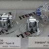 「トルセンType-D」と従来製品（トルセンType-B）の比較用展示物