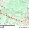 米沢トンネル（仮称）の検討区間。福島県福島市内の庭坂駅付近から山形県米沢市内の関根駅付近にかけての約23kmを貫く長大トンネルとなる。