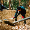 文字通りの手作りで作り上げたミリオンペタルのMTBコース（静岡県森町）