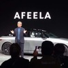 ソニー・ホンダモビリティの水野泰秀 代表取締役会長 兼 CEO。CES 2023で新ブランド名「AFEELA」を発表し、そのプロトタイプも披露した