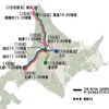 宗谷本線に入線する「HOKKAIDO 日本最北端の旅」のコース。