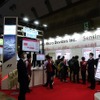 日清紡マイクロデバイスブース（オートモーティブワールド2012）。同社は2022年1月にリコー電子デバイスと新日本無線の統合により設立された