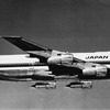 日本航空線に就航したボーイング747（1973年ごろ）