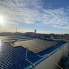西武バス新座営業所に設置された太陽光パネル