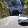 標高800mの鈴鹿スカイライン武平峠のトンネル出口にて。平地の猛暑がウソのような気持ち良さだった。
