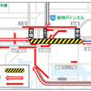 リニューアル工事期間中における高速道路等・一般道路 主要渋滞予測（イメージ図）