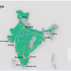 インド亜大陸を縦横に結ぶ自動車道路の計画図。