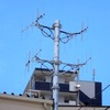 デジタル無線の基地局アンテナ。