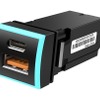 PD+QC3.0　2USBポート【K-USB01-T3B】
