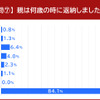 親は何歳の時に返納しましたか？