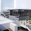 防災機能の強化も図られるモノレール浜松町駅新駅舎のイメージ。2029年12月の竣工を目指して工事が進められる。
